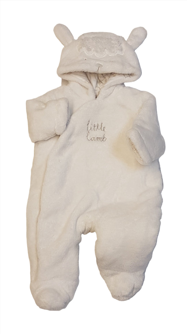 MOTHERCARE PIHE-PUHA,BÁRÁNYKÁS UNISEX ÁTMENETI OVERÁL 50-56 Hover Image