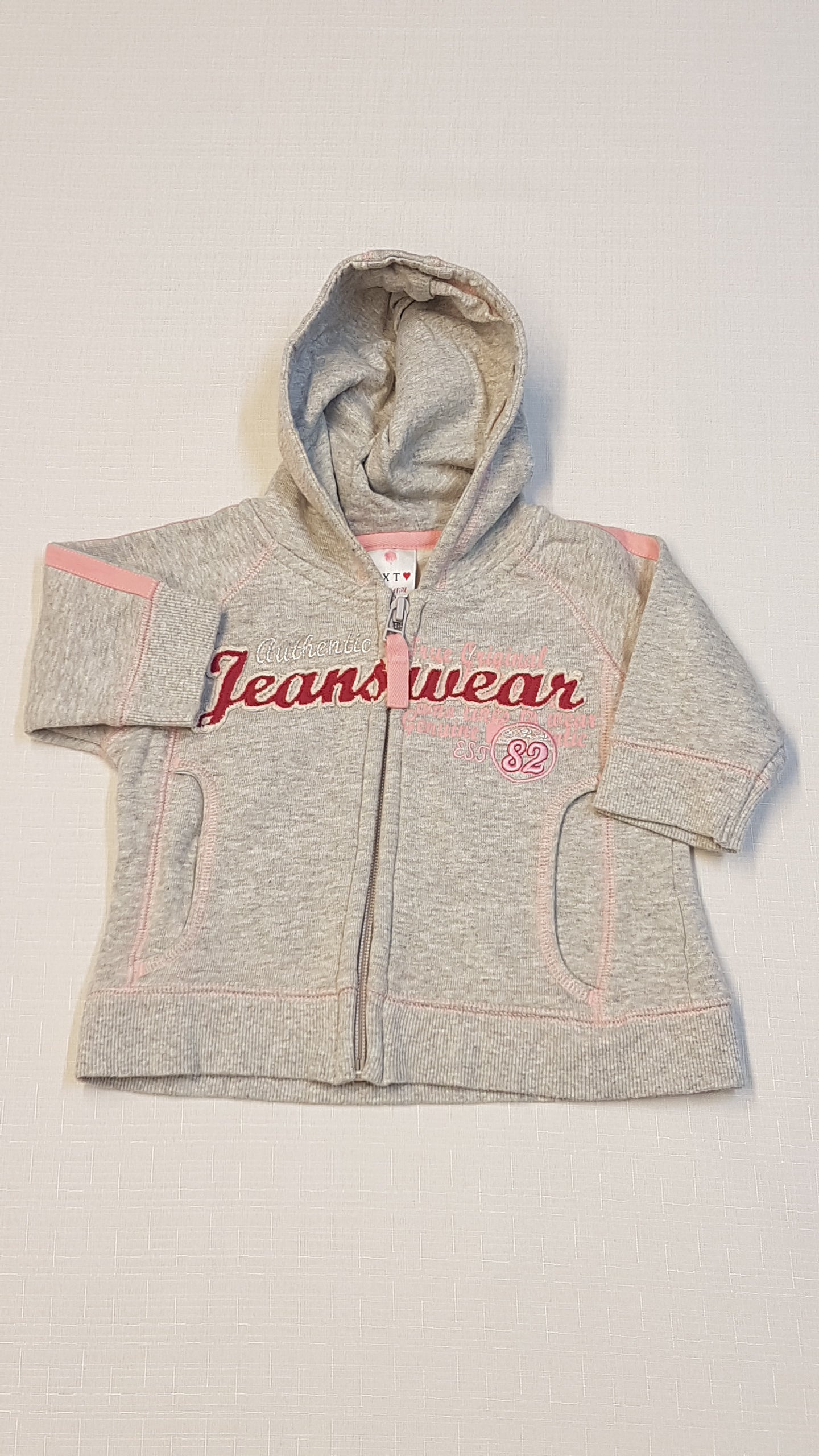 NEXT KAPUCNIS,JEANS WEAR FELIRATÚ,KISLÁNY PULÓVER 68