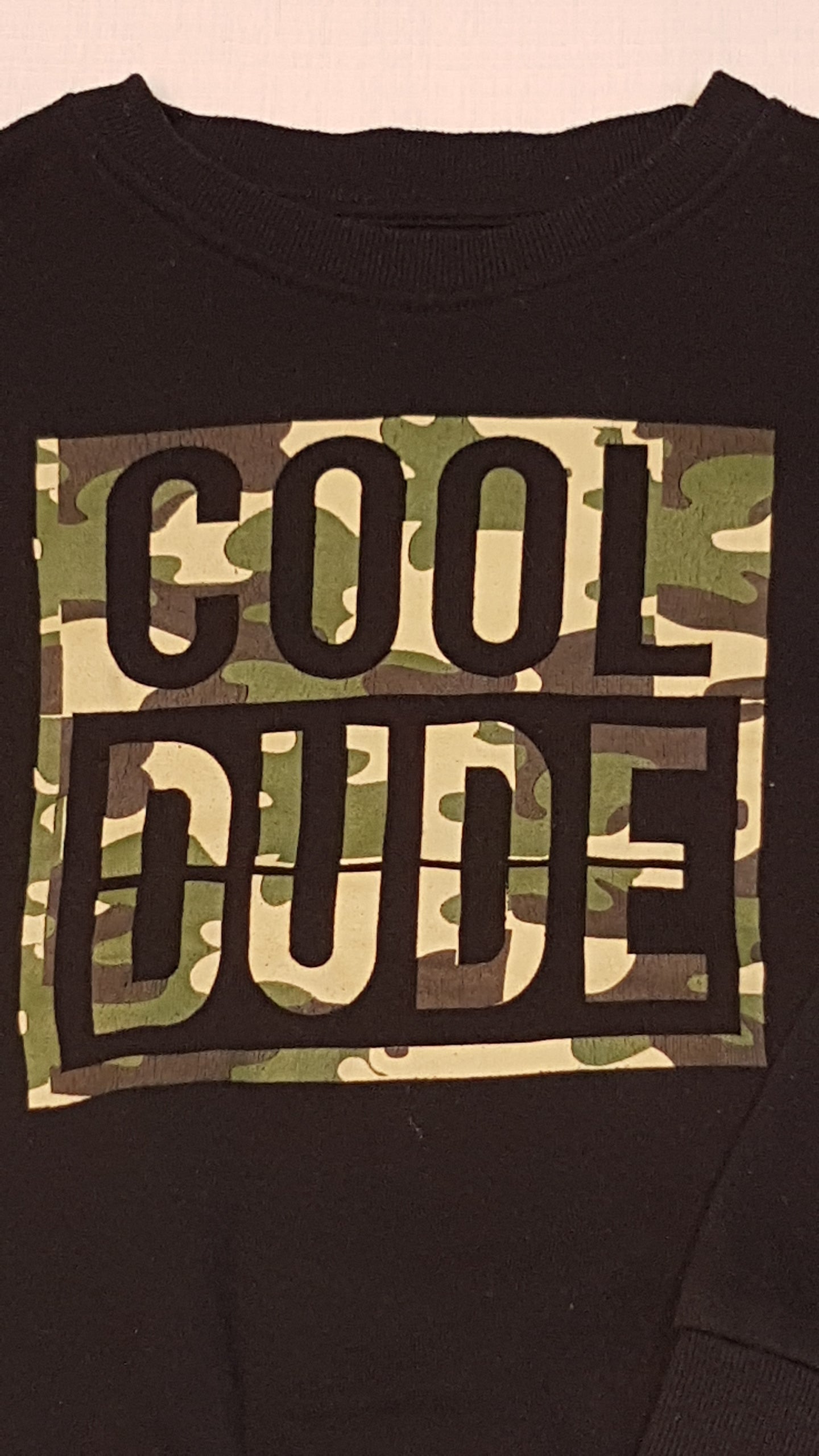 PRIMARK COOL DUDE FELIRATOS,TRENDI KISFIÚ PULÓVER 128