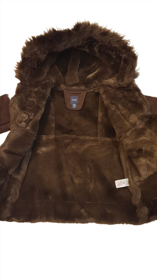 ÚJ BABY GAP HASÍTOTT BŐR HATÁSÚ,GYÖNYÖRŰ SZÉP KISLÁNY MINŐSÉGI,BUNDAKABI 86-92 Main Image