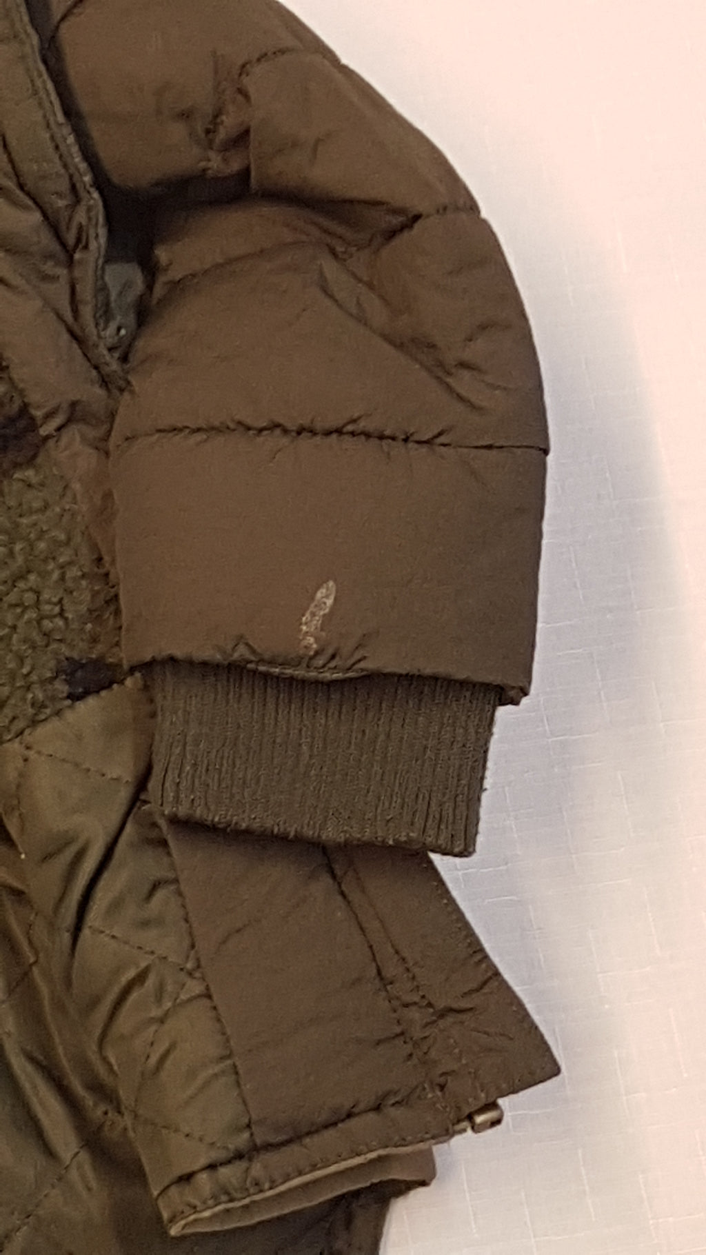 PRIMARK TRENDI,ÁLCAMINTÁS,OLIVAZÖLD KISFIÚ TÉLIKABÁT 80