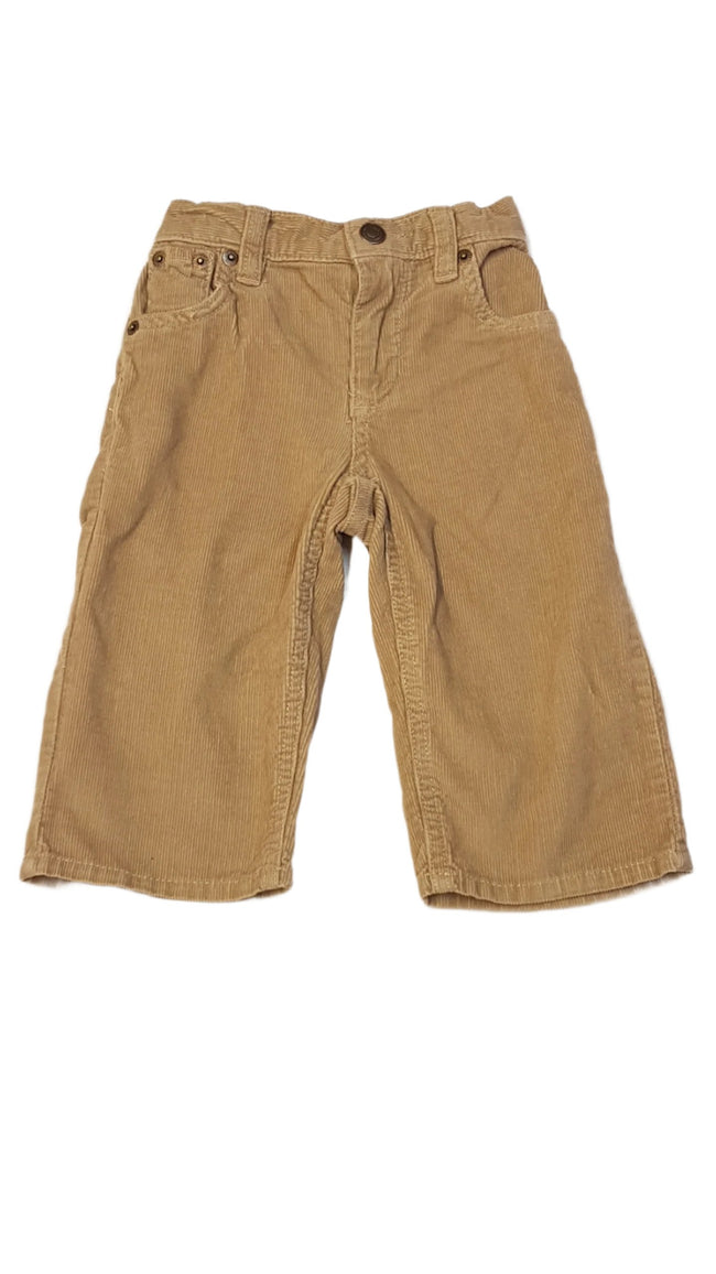 BABY GAP MOGYORÓ SZÍNŰ,KISFIÚ MIKRÓBÁRSONY DIVATOS NADRÁG,GUMIS DERÉKRÉSSZEL 80-86 Hover Image