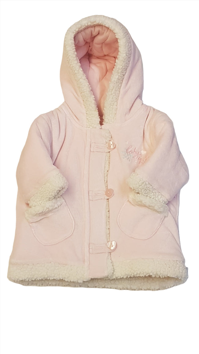 ÚJ GEORGE PILLEKÖNNYŰ,PLÜSS,VASTAG KISLÁNY KOCSIKABÁT 56-62 Hover Image