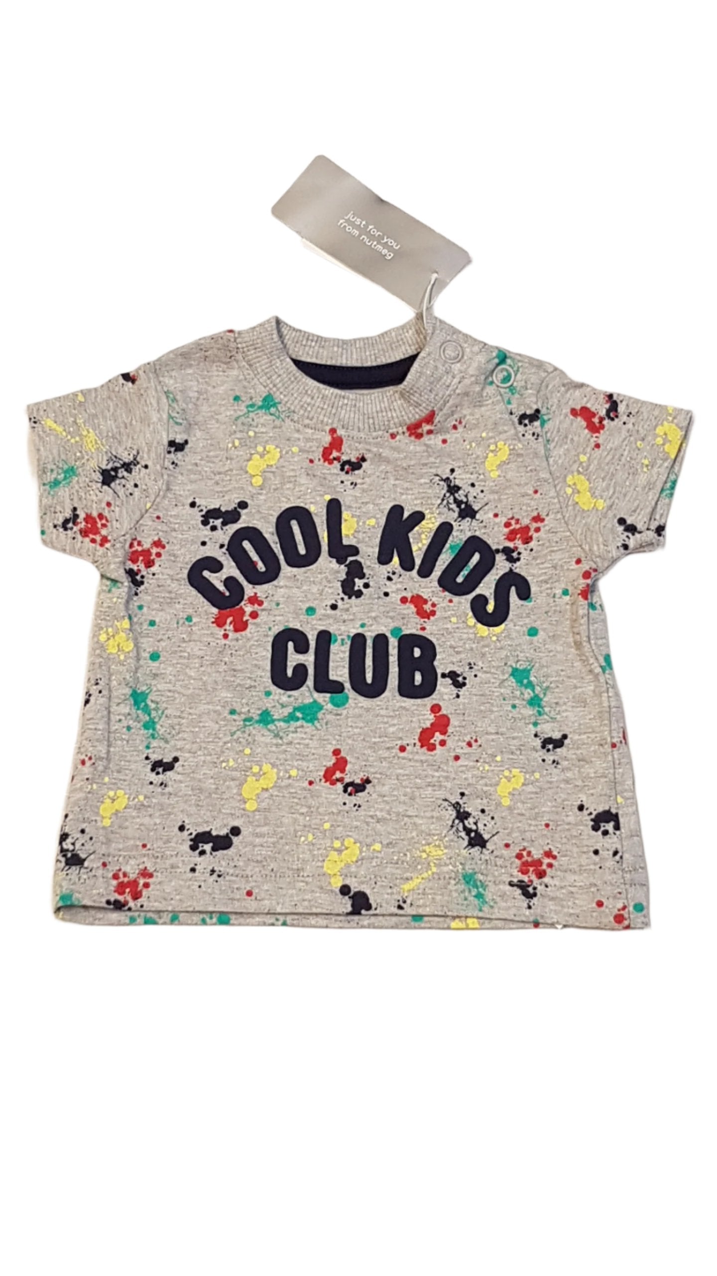 CÍMKÉS NUTMEG COOL KIDS FELIRATÚ,VAGÁNY KISFIÚ PÓLÓ 50-56