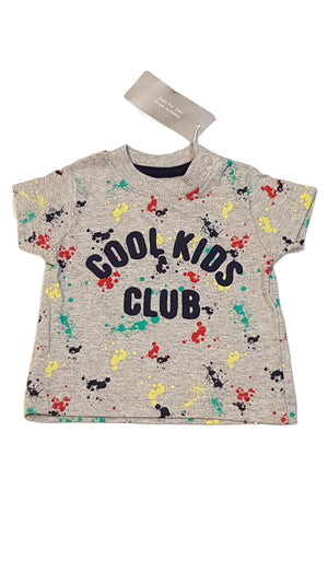 CÍMKÉS NUTMEG COOL KIDS FELIRATÚ,VAGÁNY KISFIÚ PÓLÓ 50-56