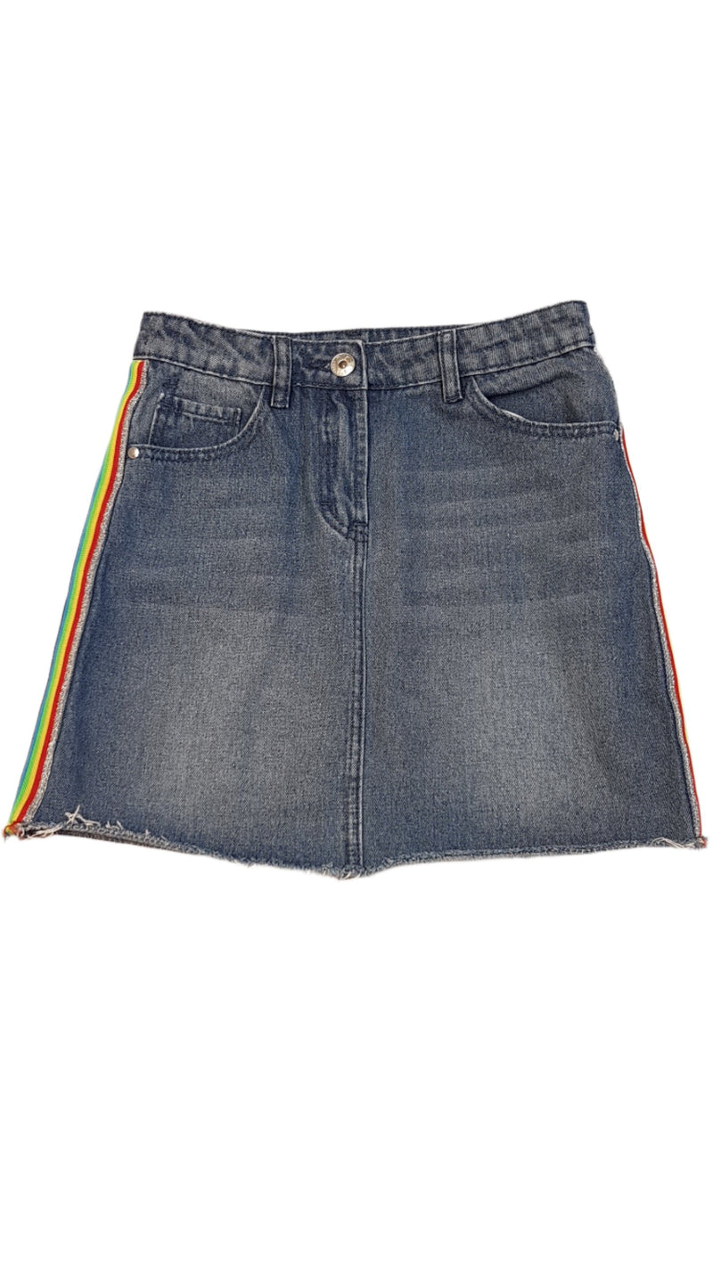 GEORGE KÉTOLDALT CSÍKOS,KOPTATOTT,DIVATOS FARMERSZOKNYA 140-146