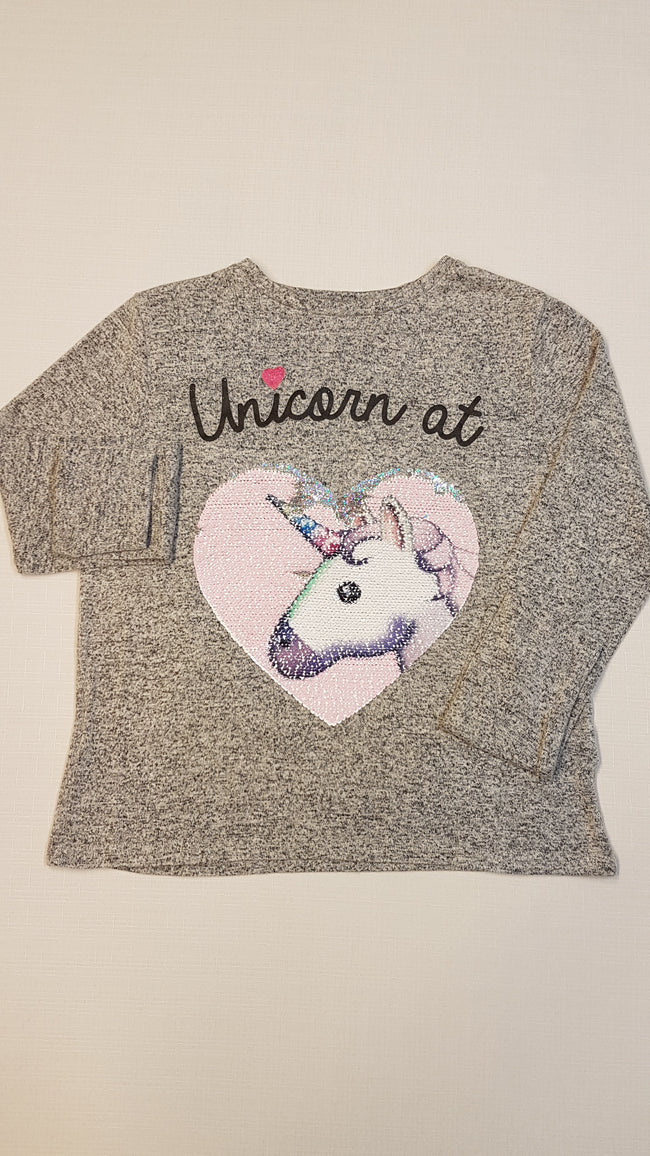 PRIMARK CSODÁLATOS,UNICORNOS,SIMIS,VÉKONY KISLÁNY PULÓVER 164 Hover Image