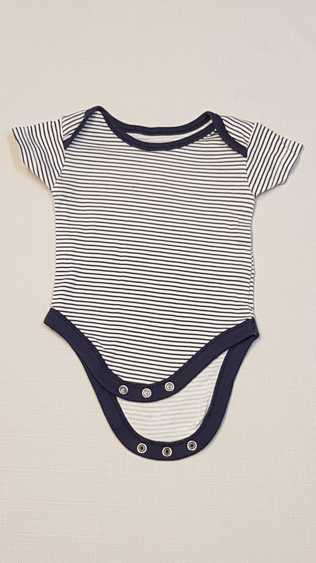 NUTMEG SÖTÉTKÉK,CSÍKOS,UNISEX KISLÁNY BODY 56-62 Hover Image