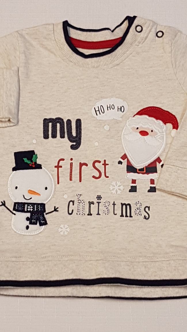 GEORGE MY FIRST CHRISTMAS FELIRATÚ,KARÁCSONYI,KISFIÚ PULÓVER 68-74 Main Image
