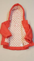 YOUNG DIMENSION ARANYOS,SZÍVECSKÉS,KISLÁNY ÁTMENETI KABÁTKA 80