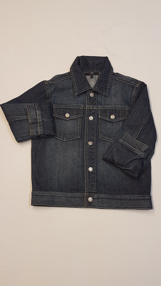 ÚJ JASPER J CONRAN MINŐSÉGI,TRENDI KISFIÚ FARMERDZSEKI 128 Hover Image