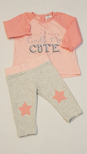 F&F CALL ME CUTE FELIRATÚ ARANYOS KISLÁNY SZETT 56