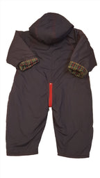 ADAMS SÖTÉTKÉK,KISFIÚ ÁTMENETI OVERÁL,LEGOMBOLHATÓ KAPUCNI RÉSSZEL 74