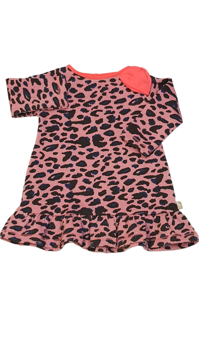 BILLIEBLUSH PRÉMIUM MINŐSÉGŰ,CSILLOGÓ SZÁLAS,OCELOT MINTÁS KISLÁNYRUHA 68 Hover Image