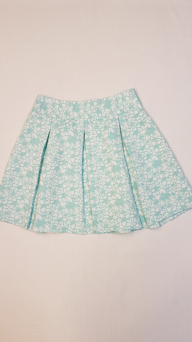 F&F KIDS MENTA SZÍNŰ,VIRÁGOS,KISLÁNY DIVATSZOKNYA 152