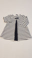 JASPER J CONRAN KÉK-FEHÉR CSÍKOS KISLÁNY TUNIKA RUHA 62
