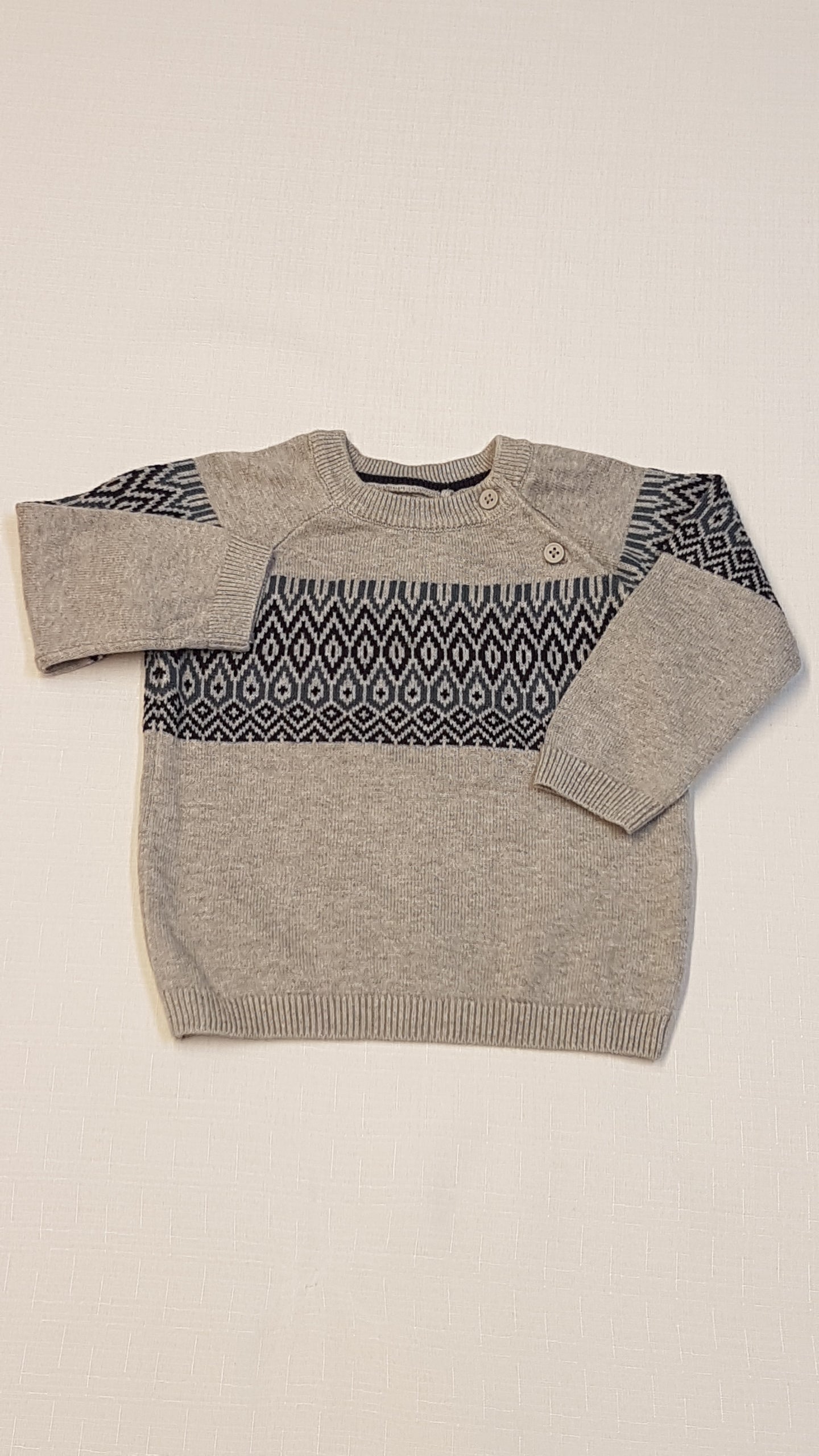 TU KIDS ELEGÁNS KISFIÚ PULÓVER 68-74