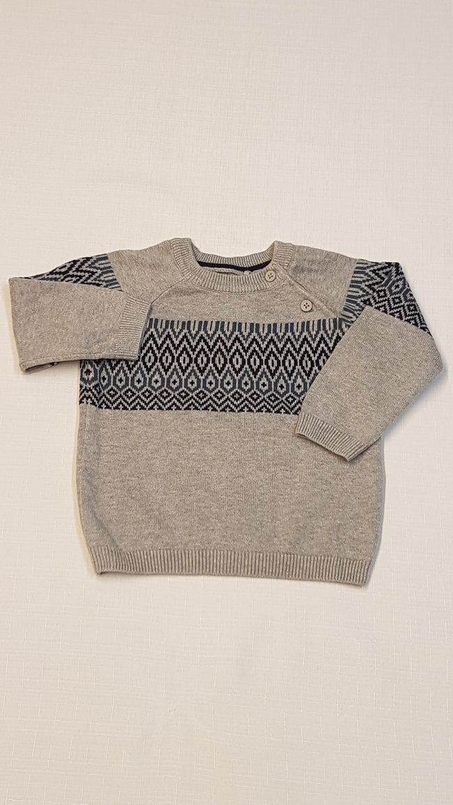 TU KIDS ELEGÁNS KISFIÚ PULÓVER 68-74 Hover Image