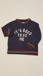 MOTHERCARE SZÍNES,FLITTERES,FELIRATOS KISLÁNY PULÓVER 92