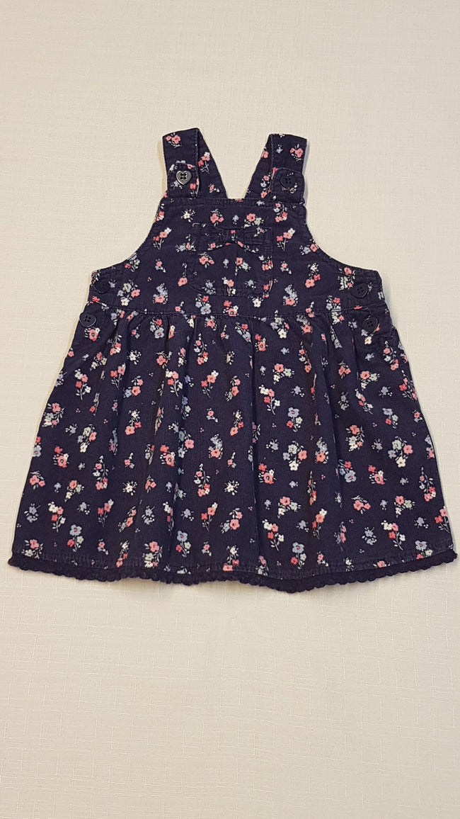 GEORGE SZÍNES,APRÓ VIRÁGMINTÁS,KANTÁROS,MIKRÓBÁRSONY KISLÁNY RUHA 68-74 Hover Image