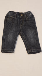 DENIM CO. KOPTATOTT,VAGÁNY KISFIÚ FARMERNACI,ÁLLÍTHATÓ GUMIS DERÉKRÉSSZEL 62