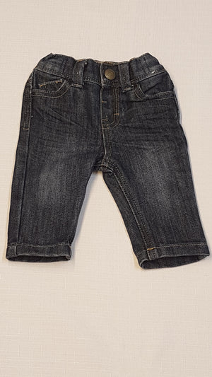 DENIM CO. KOPTATOTT,VAGÁNY KISFIÚ FARMERNACI,ÁLLÍTHATÓ GUMIS DERÉKRÉSSZEL 62