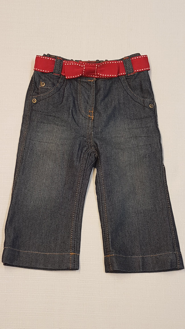 ÚJ GEORGE   TRENDI    KISLÁNY NADRÁG, CUKI MASNIS PIROS ÖVVEL 74-80 Hover Image