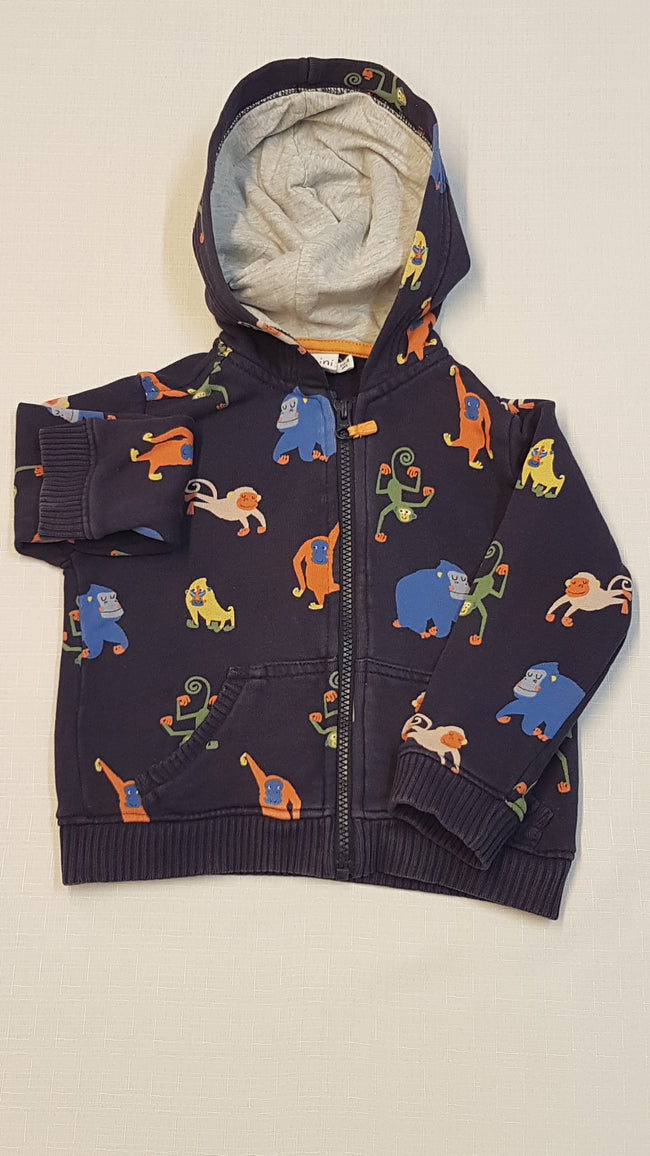 MINI CLUB KAPUCNIS,MAJMOS,CIPZÁROS KISFIÚ PULÓVER 86-92 Hover Image