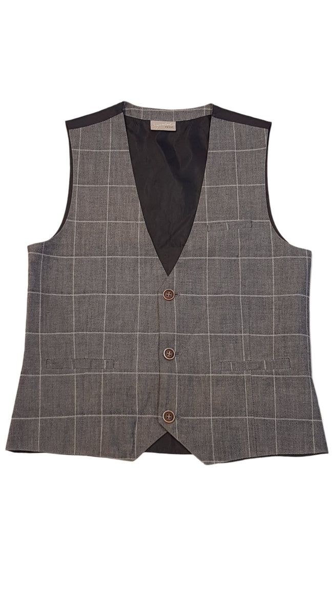 NEXT TRENDI,NAGY KOCKÁS,KISFIÚ ALKALMI MELLÉNY 140 Hover Image