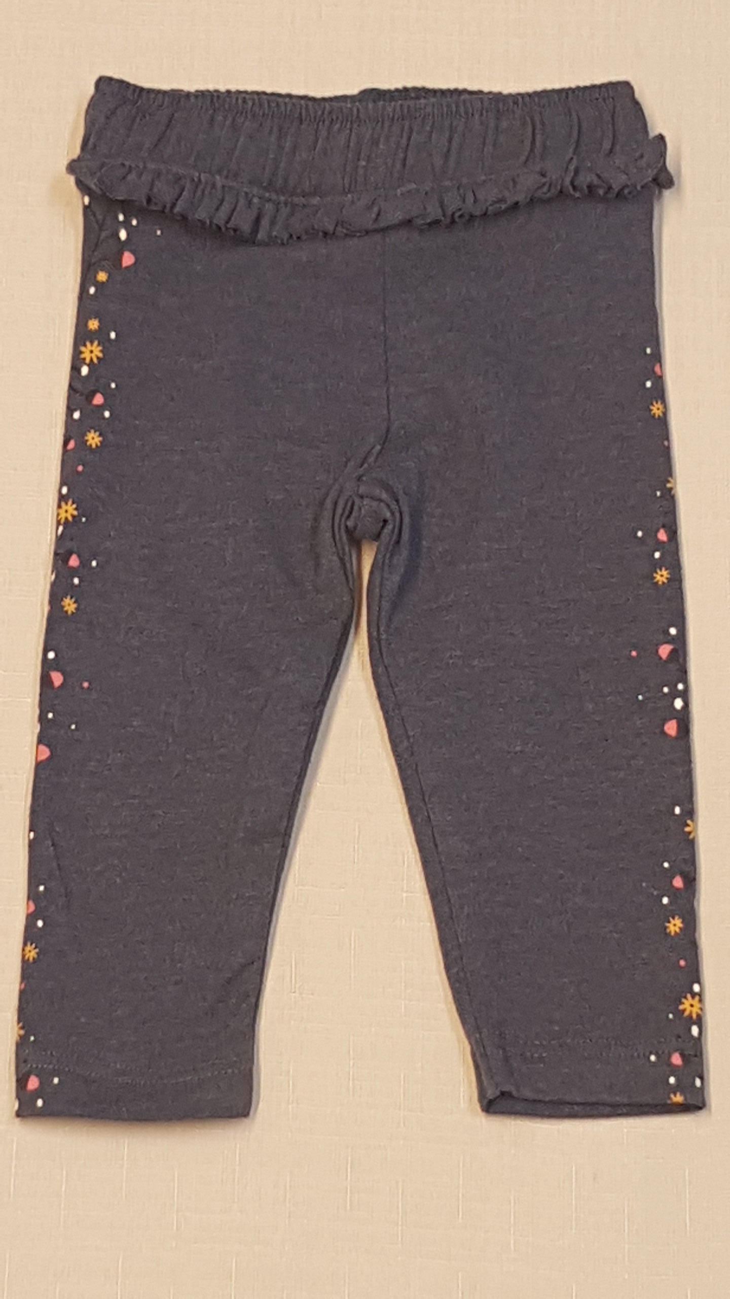 F&F KIDS KÉTOLDALT SZÍNES MINTÁS,KISLÁNY LEGGING 56