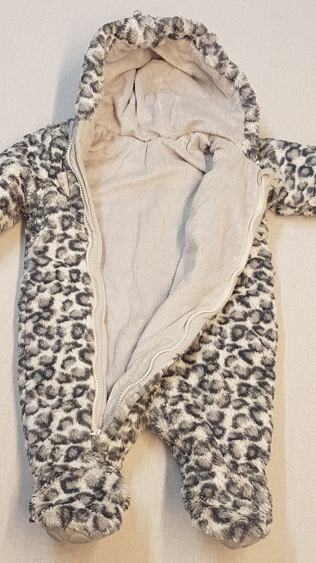 MOTHERCARE EXTRAMINŐSÉGŰ,OCELOT MINTÁS,UNISEX SZŐRME OVERÁL 68 Main Image