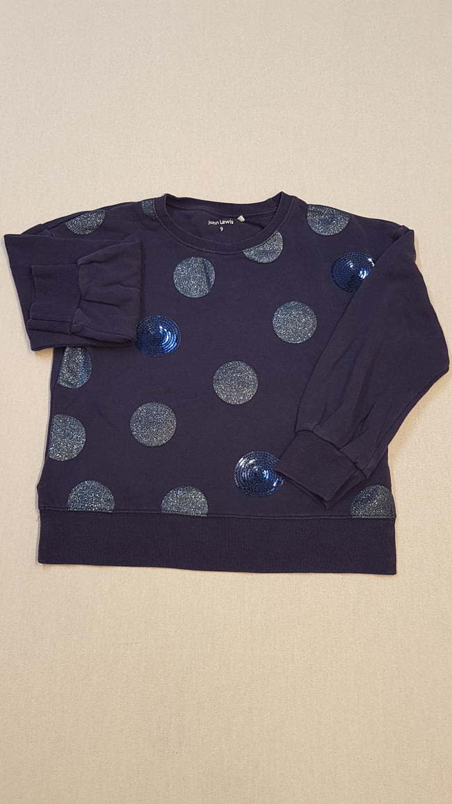 JOHN LEWIS CSILLOGÓS,FLITTERES,NAGY PÖTTYÖS,KISLÁNY CSINI KISLÁNY PULÓVER 134 Hover Image