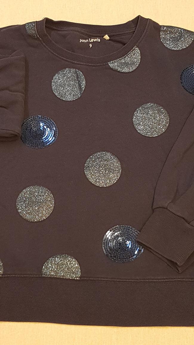 JOHN LEWIS CSILLOGÓS,FLITTERES,NAGY PÖTTYÖS,KISLÁNY CSINI KISLÁNY PULÓVER 134 Main Image