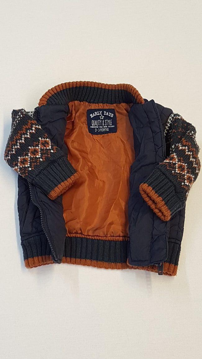 EARLY DAYS SÖTÉTKÉK,VAGÁNY,STEPPELT KISFIÚ DZSEKI 62 Main Image