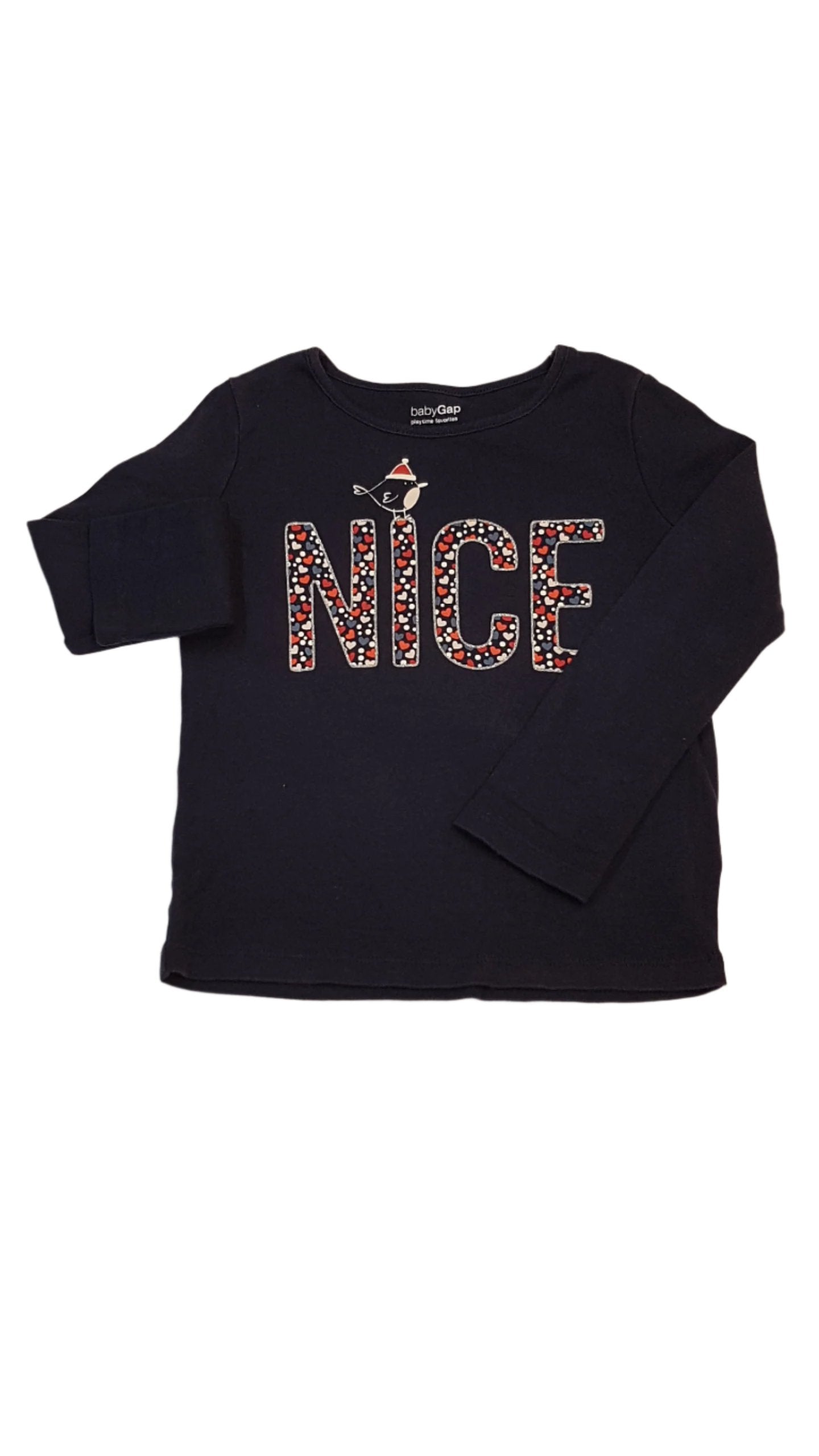 BABY GAP NICE FELIRATÚ,ARANYOS KISLÁNY FELSŐ 110