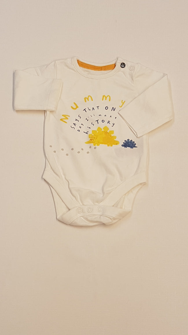 MOTHERCARE ÁLLATFIGURÁS,FELIRATOS KISLÁNY BODY 62 Hover Image