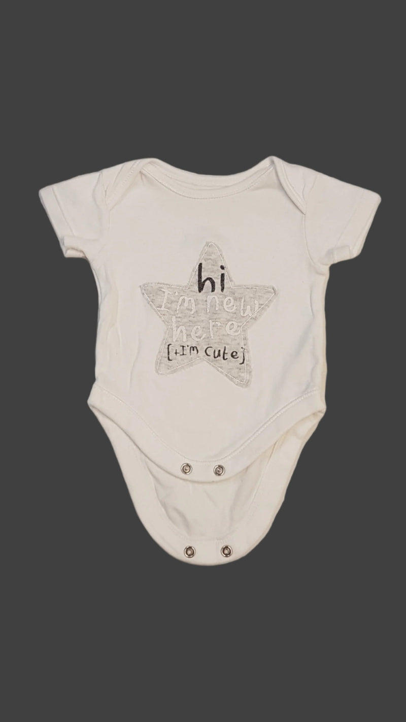 GEORGE CSILLAGMINTÁS,FELIRATOS UNISEX BODY 50-56