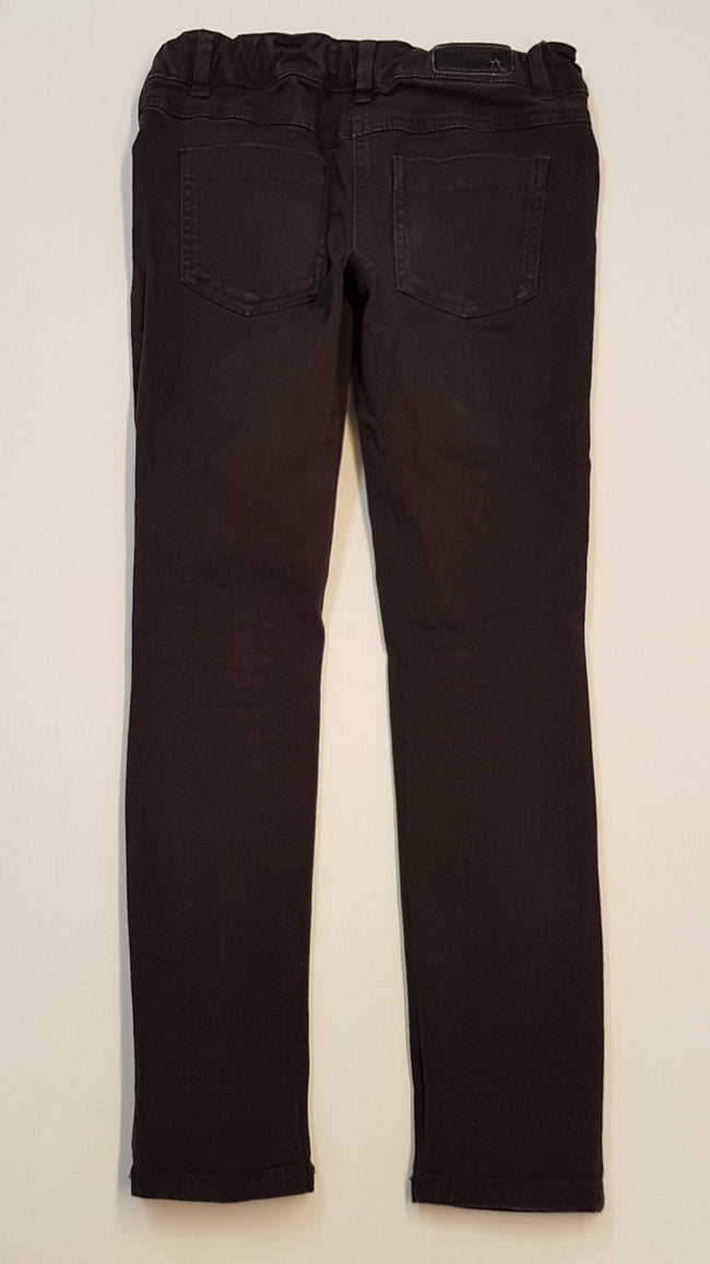 NEXT TRENDI FEKETE KISLÁNY FARMERNADRÁG,ÁLLÍTHATÓ GUMIS DERÉKRÉSSZEL 146 Main Image