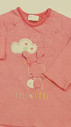 F&F BABY NYUSZIKÁS,FULL OF LOVE FELIRATÚ KISLÁNY FELSŐ 68