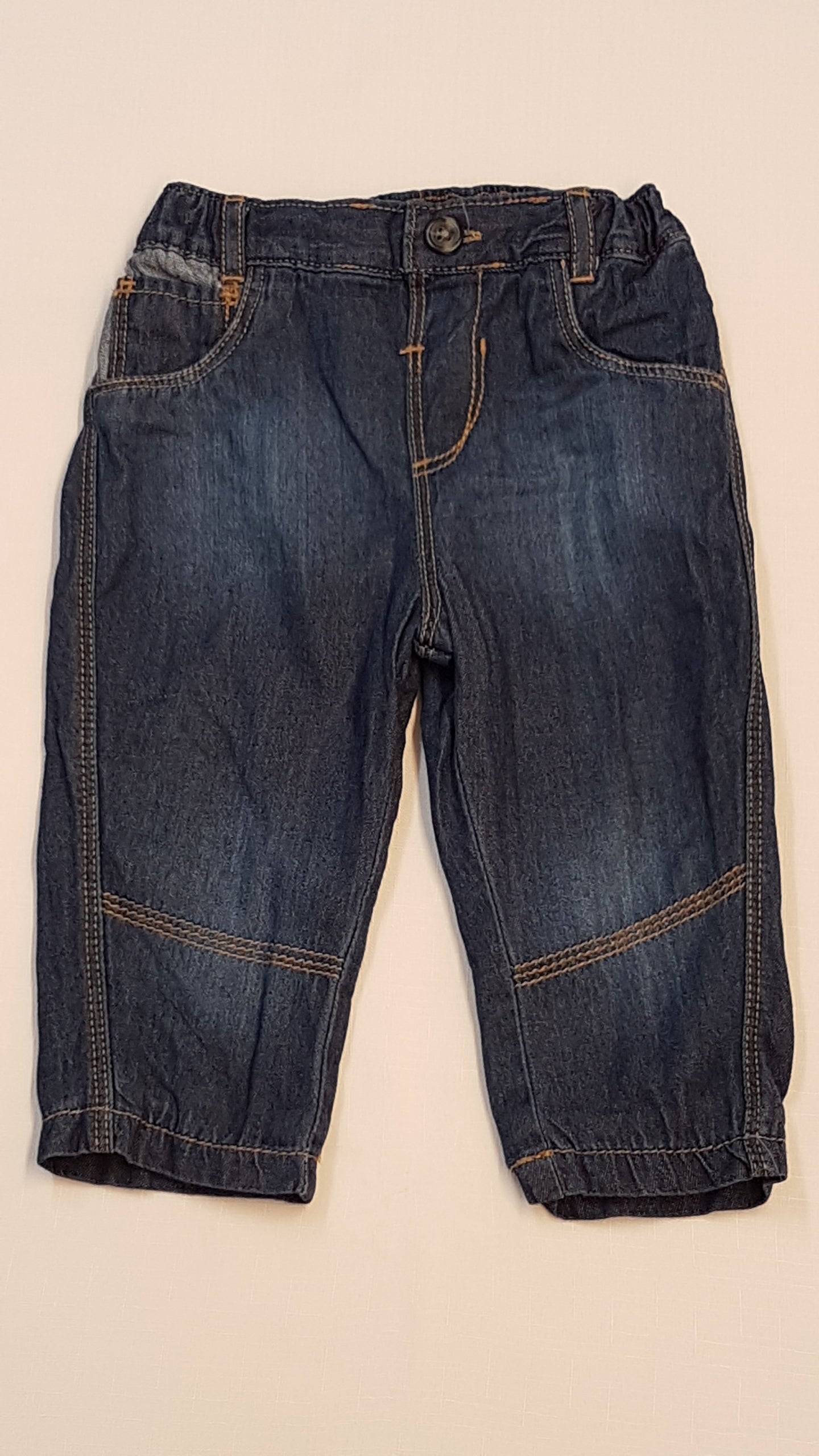 GEORGE PUHA TAPINTÁSÚ,KOPTATOTT,VÉKONY BÉLELT,KISFIÚ FARMERNADRÁG,GUMIS DERÉKRÉSSZEL 68-74