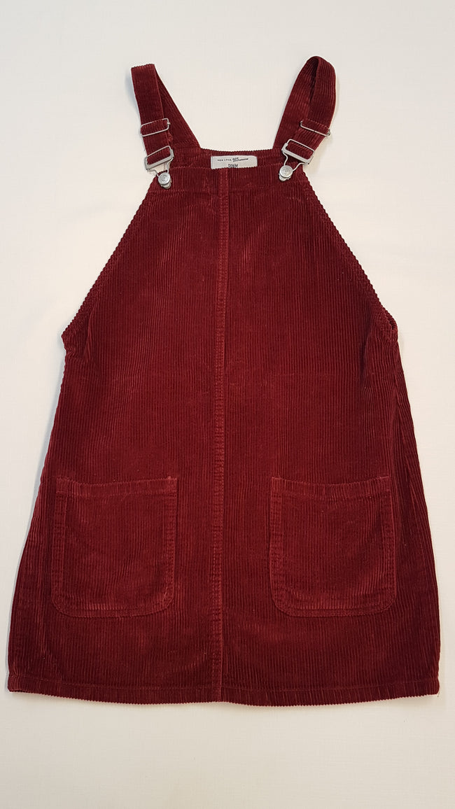 NEW LOOK TRENDI,KANTÁROS,KÉTOLDALT ZSEBES,BÁRSONY KISLÁNY RUHA 152 Hover Image