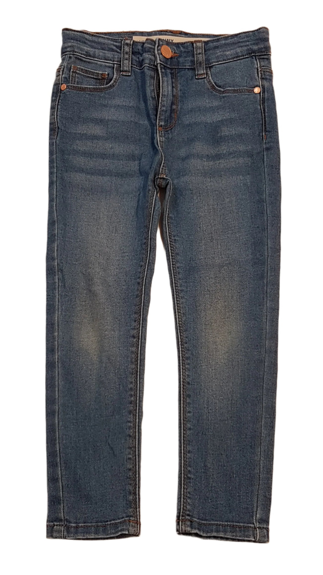 DENIM CO. SKINNY KOPTATOTT KISLÁNY FARMERNADRÁG,ÁLLÍTHATÓ GUMIS DERÉKRÉSSZEL 110 Hover Image