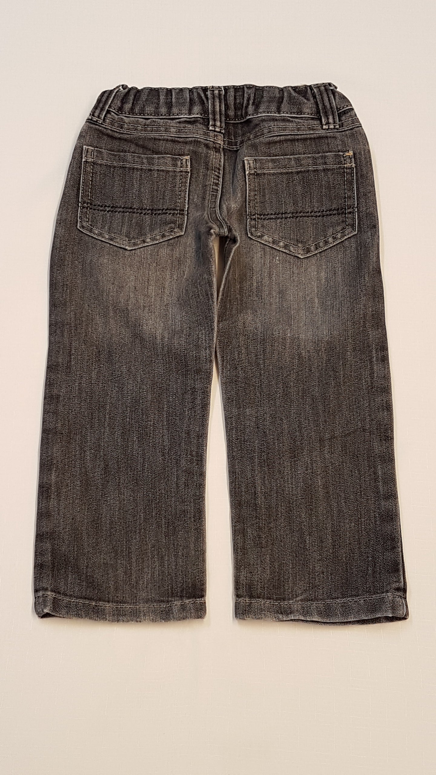 DENIM CO KOPTATOTT,VAGÁNY KISFIÚ FARMERNADRÁG,ÁLLÍTHATÓ GUMIS DERÉKRÉSSZEL 98