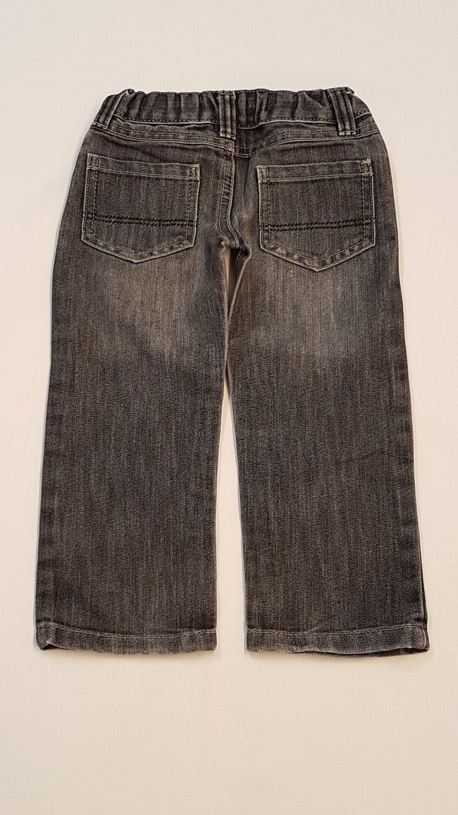 DENIM CO KOPTATOTT,VAGÁNY KISFIÚ FARMERNADRÁG,ÁLLÍTHATÓ GUMIS DERÉKRÉSSZEL 98 Main Image