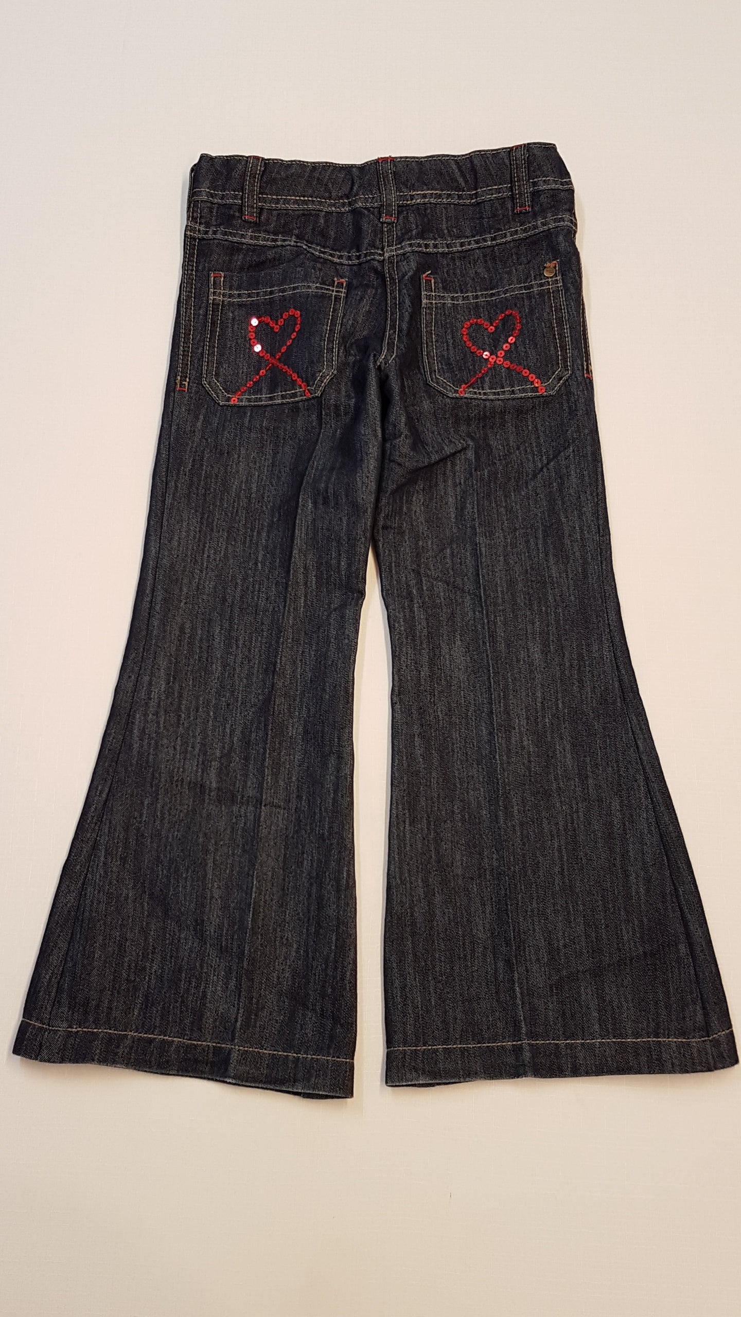 NEXT FLITTERES,TRAPÉZ ALJÚ,VAGÁNY KISLÁNY FARMERNADRÁG,ÁLLÍTHATÓ GUMIS DERÉKRÉSSZEL 122