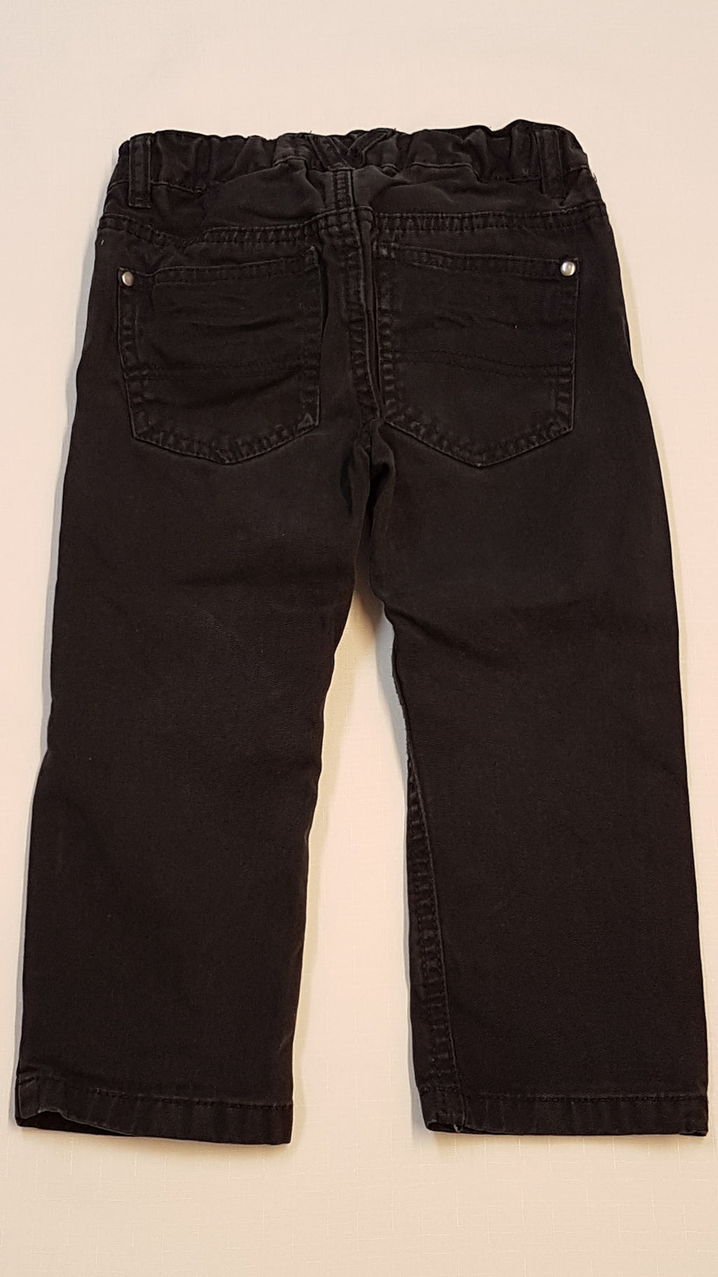 H&M GYÜRT,RÁNCOS TRENDI KISFIÚ FARMERNADRÁG,ÁLLÍTHATÓ GUMIS DERÉKRÉSSZEL 92