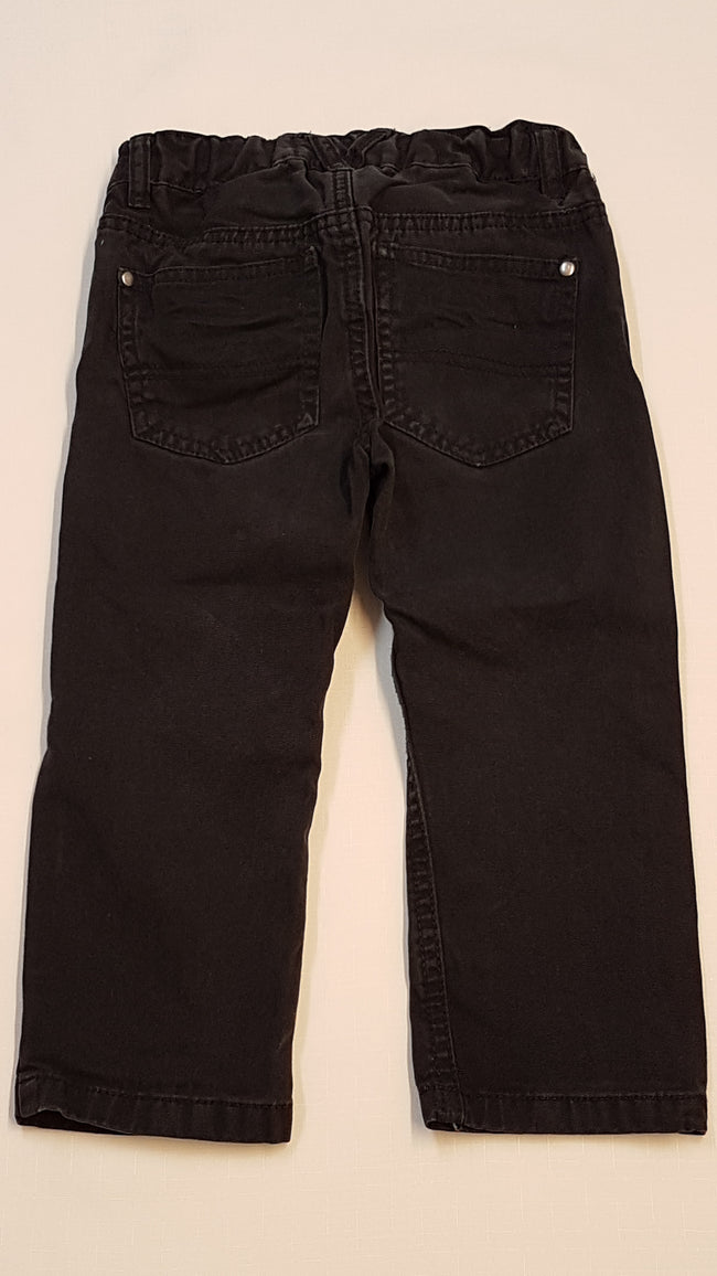 H&M GYÜRT,RÁNCOS TRENDI KISFIÚ FARMERNADRÁG,ÁLLÍTHATÓ GUMIS DERÉKRÉSSZEL 92 Main Image