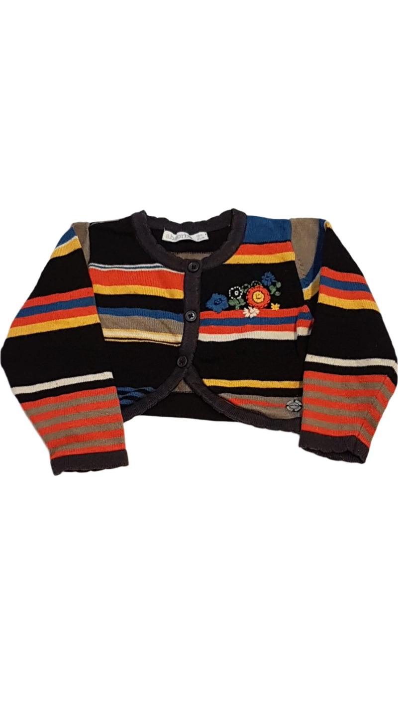 ABSORBA  FRANCIA DESIGNER SZÍNES  KISLÁNY KARDIGÁN 86-92