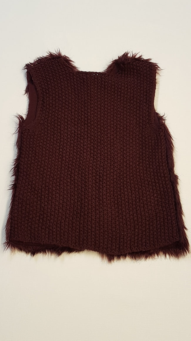 PRIMARK TRENDI,BORDÓ SZÍNŰ SZŐRME MELLÉNY 122 Main Image