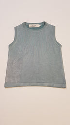 NOVE MENTA SZÍNŰ,CSILLOGÓS EZÜST SZÁLLAL DÍSZÍTETT,TRENDI KISLÁNY MELLÉNY 98-104